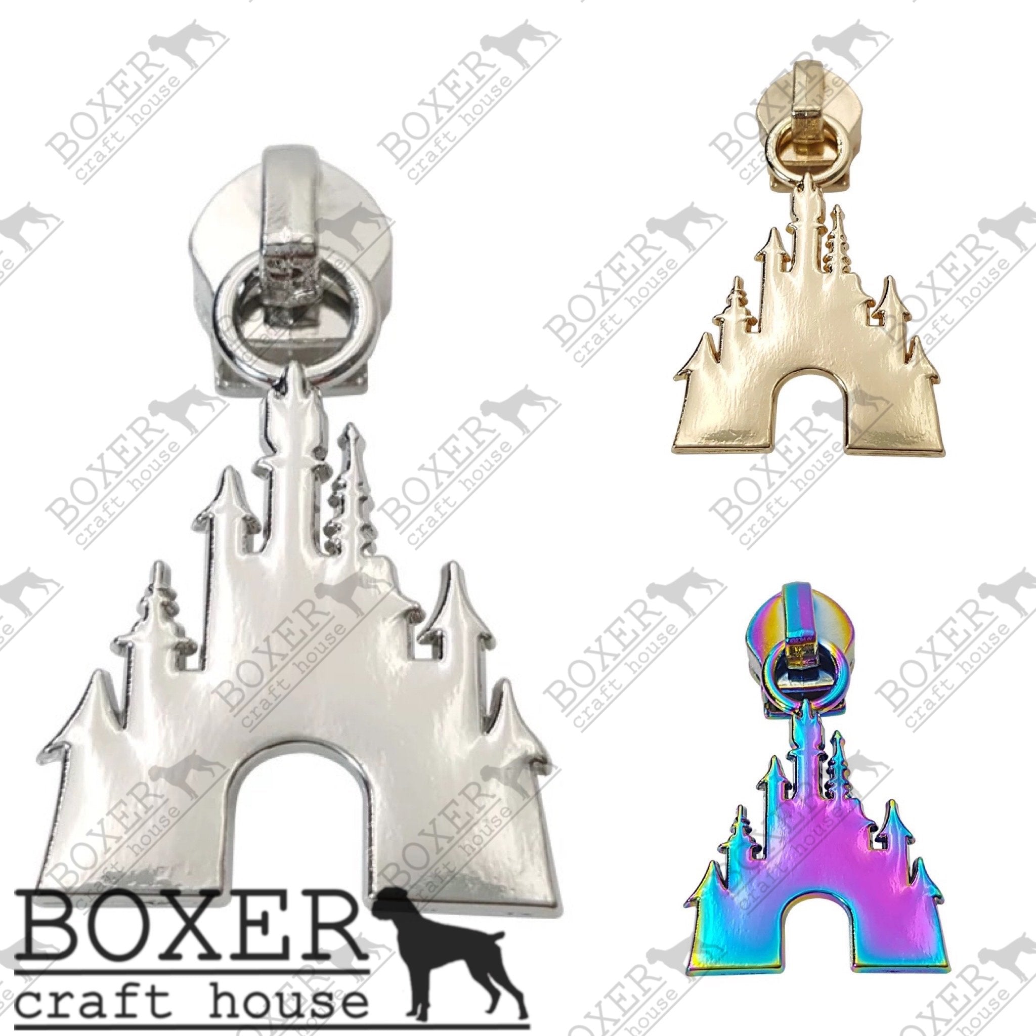 Skull #5 Zipper Pull – Boxer Craft House