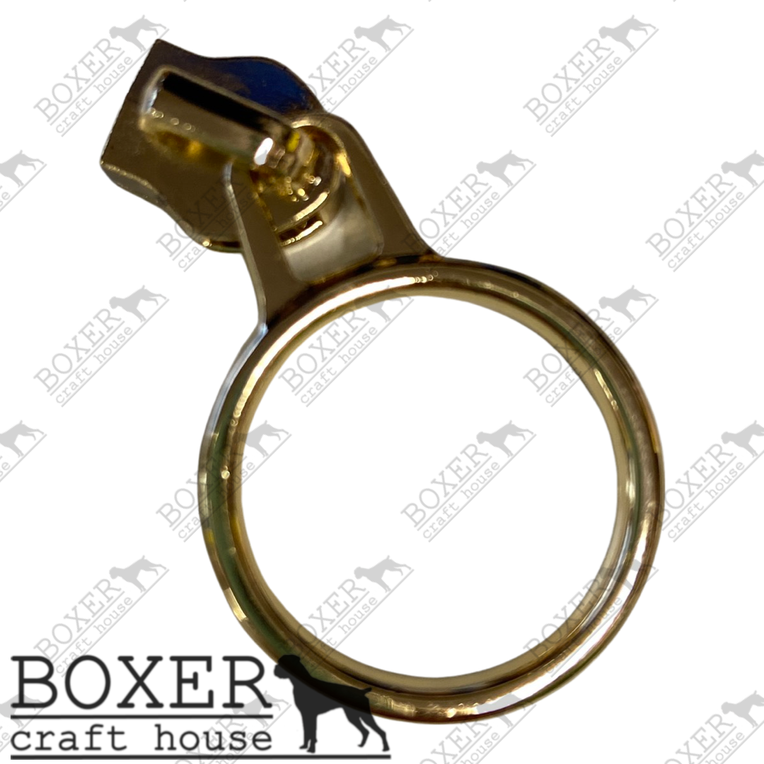 Circle #5 Zipper Pull