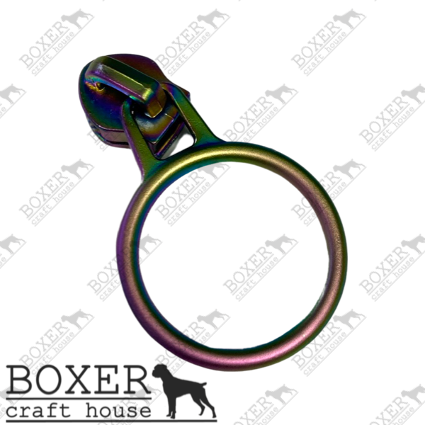 Circle #5 Zipper Pull