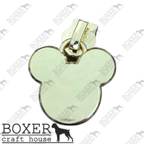 Mouse Head #5 Zipper Pull