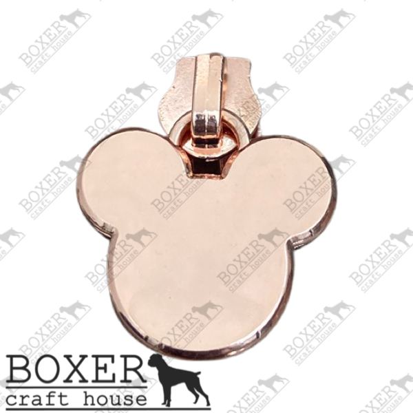 Mouse Head #5 Zipper Pull