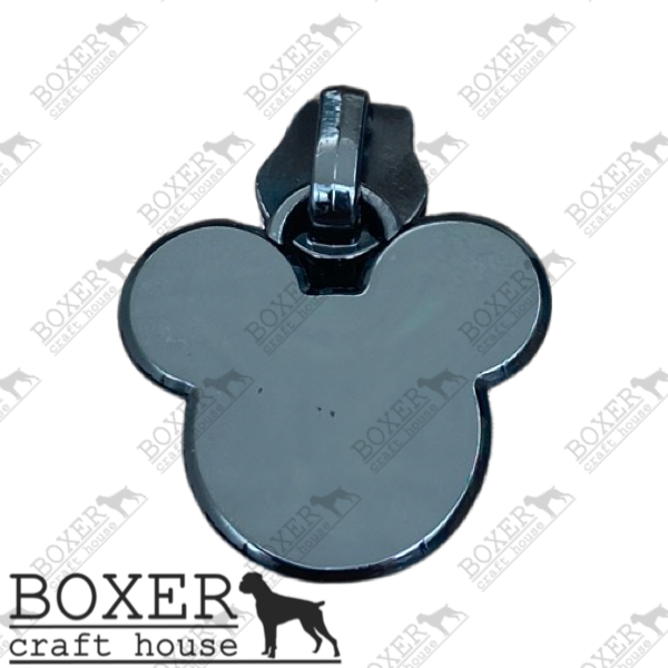 Mouse Head #5 Zipper Pull