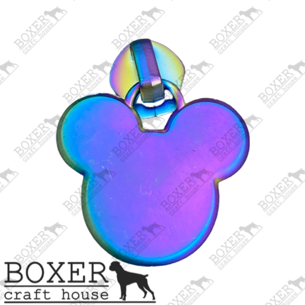 Mouse Head #5 Zipper Pull