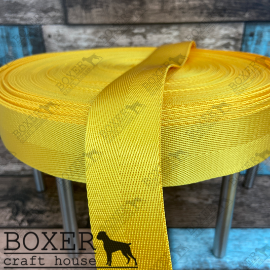 Nylon Webbing 1.50" Wide - Golden Yellow