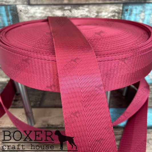 Nylon Webbing 1.50" Wide - Red