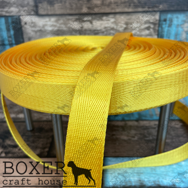 Nylon Webbing 1" Wide - Golden Yellow