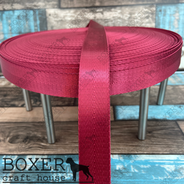 Nylon Webbing 1" Wide - Red