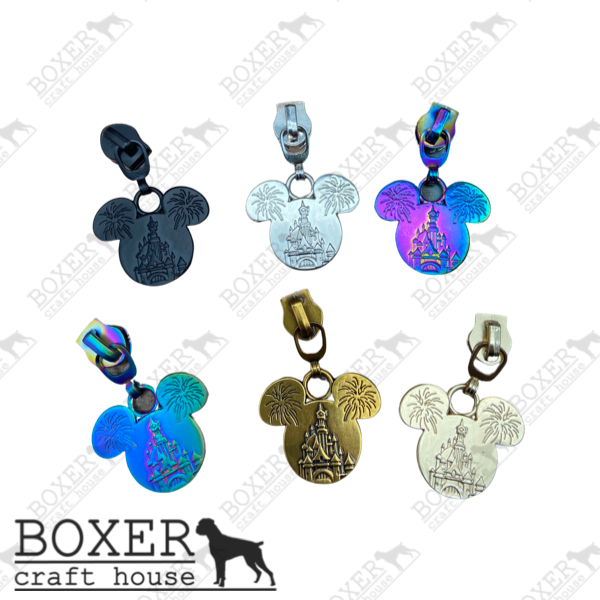 Skull #5 Zipper Pull – Boxer Craft House