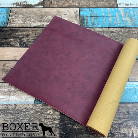 Maroon Faux Leather