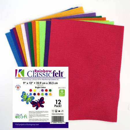 Classic Felt 9in x 12in Kaleidoscope 12pc