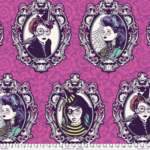Coven - Oleander Nightshade (Déjà Vu), Tula Pink Fabrics, Tula, Cotton Fabrics