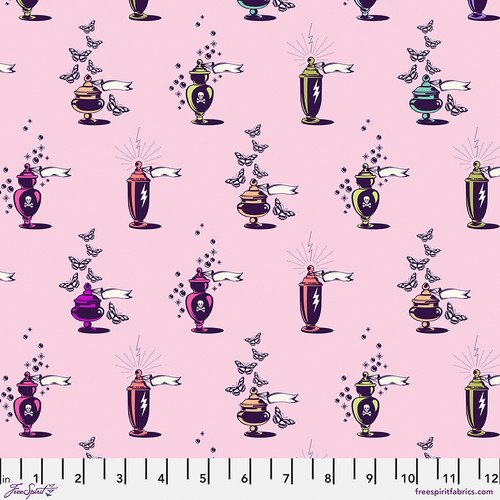Apothecary - Nerium Nightshade (Déjà Vu), Tula Pink Fabric, Quilting Fabric, Cotton Fabric, Tula Pink, Nightshade,