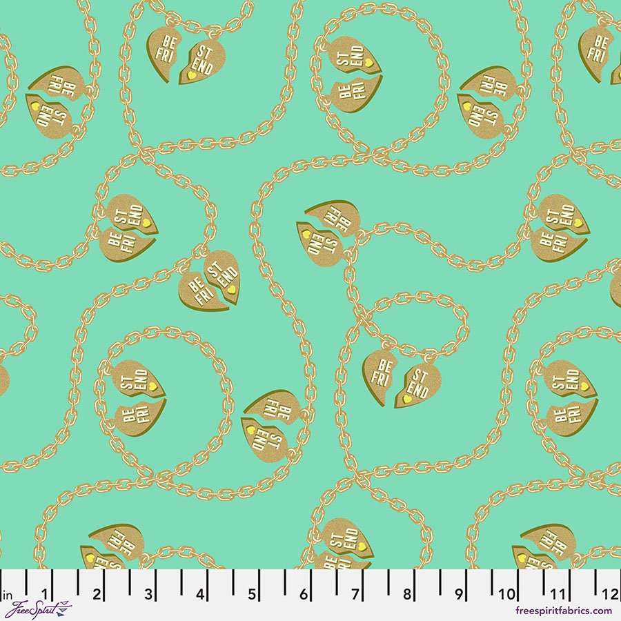 ula Pink Fabric, Besties Collection, Buy Tula Pink, Sewing, Quilting Fabric, Boxer Craft House Fabric, Lil Charmer Meadow Metallic Besties,