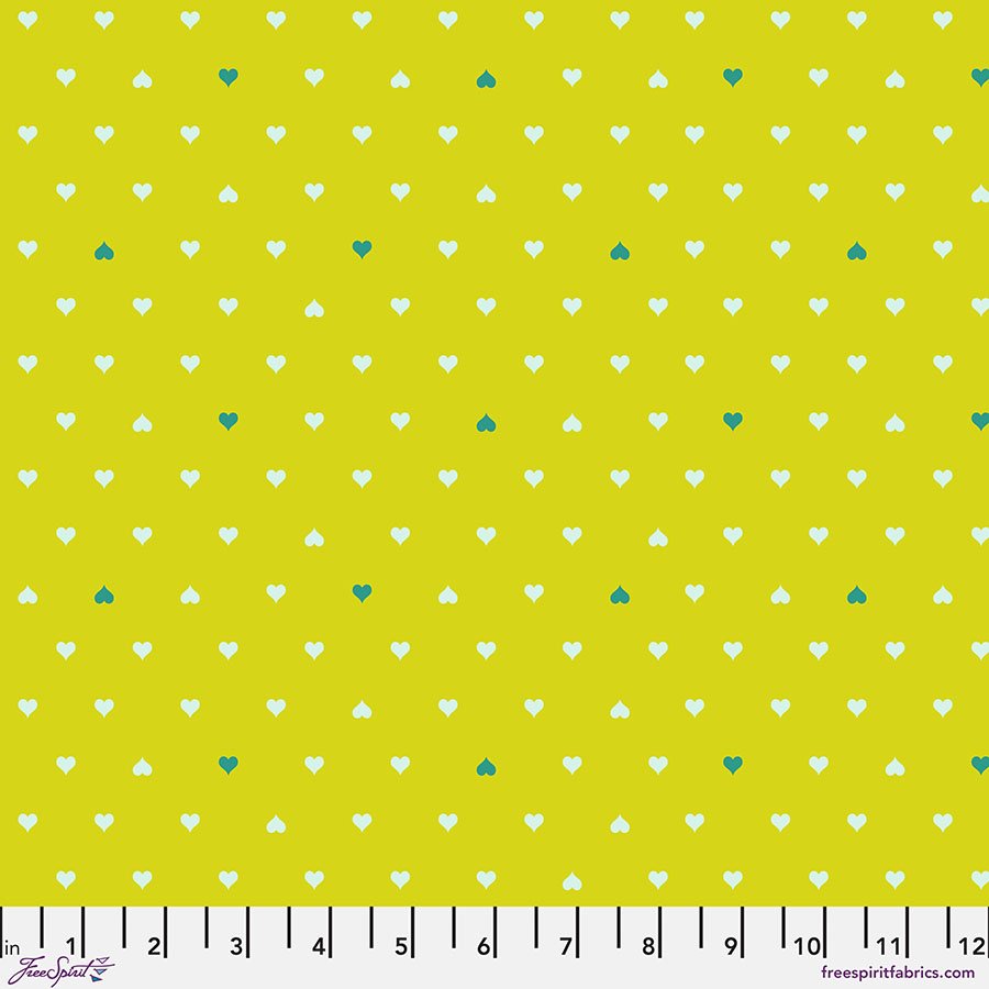 Tula Pink Fabric, Besties Collection, Buy Tula Pink, Sewing, Quilting Fabric, Boxer Craft House Fabric, Unconditional Love - Clover Besties,