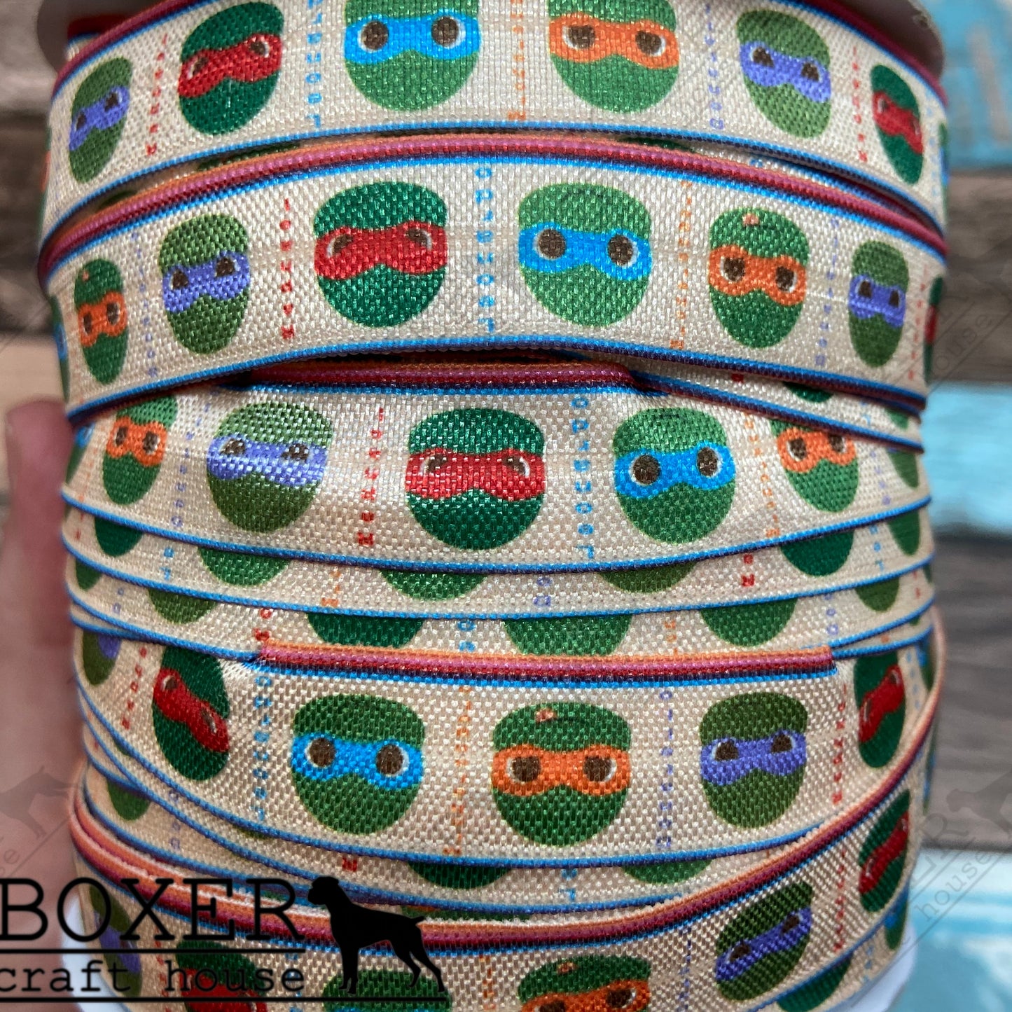Turtle Power FOE 5/8 Fold Over Elastic 1 Yard