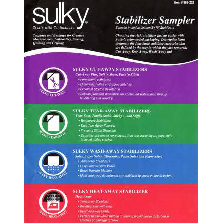 Sulky of America Stabilizer Sampler Pack
