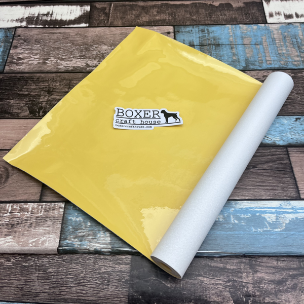 Daisy Wet look, Lime Faux Leather, Embroidery Vinyl, Sewing Faux Leather, Wet Look, Vinyl, Yellow Faux Leather, Bag makers faux leather, Boxer Craft House Faux Leather, USA company, Purse making material, Wet Look Material Quality Faux Leather, Pale Yellow Faux Leather