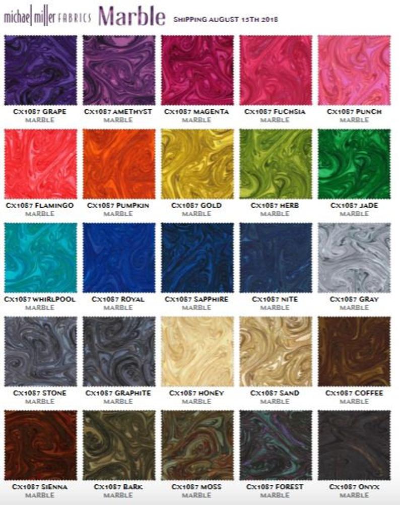 Marble Fat Quarter Bundle - Michael Miller 25pcs