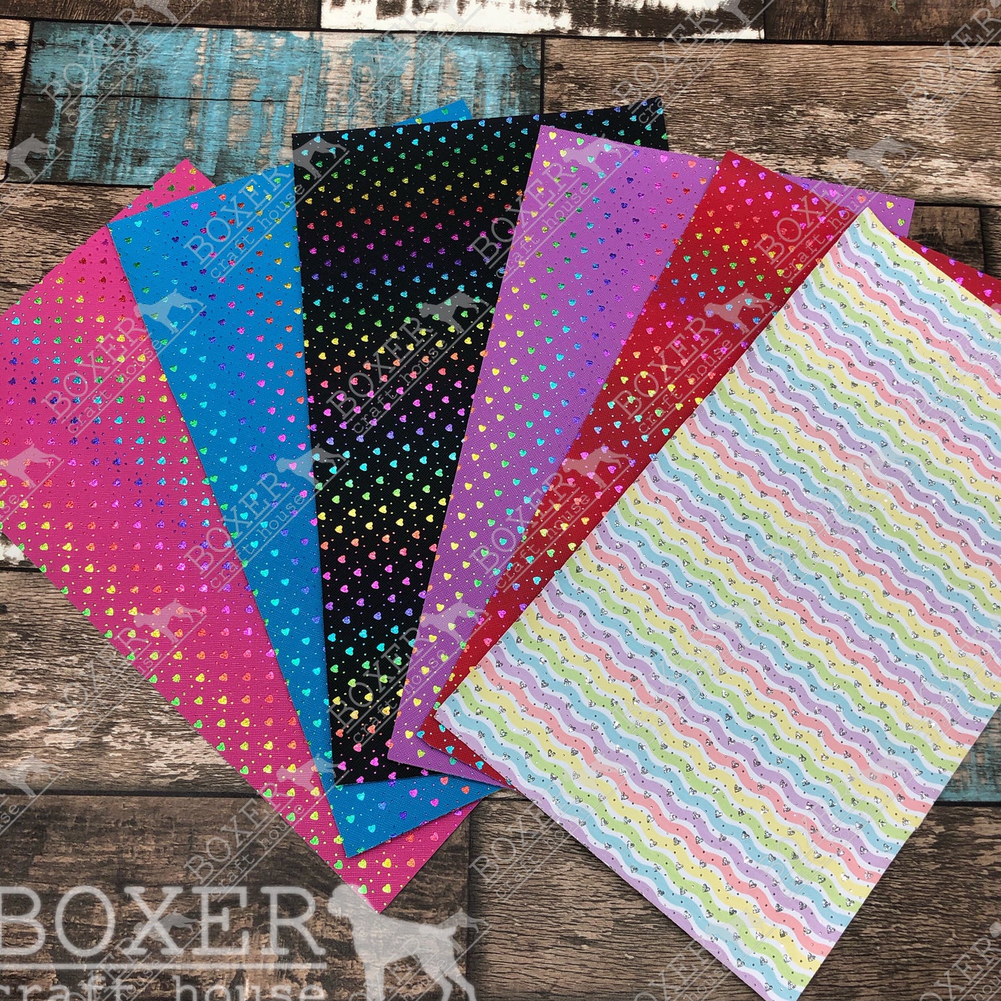 Rainbow Rhinestone Heart