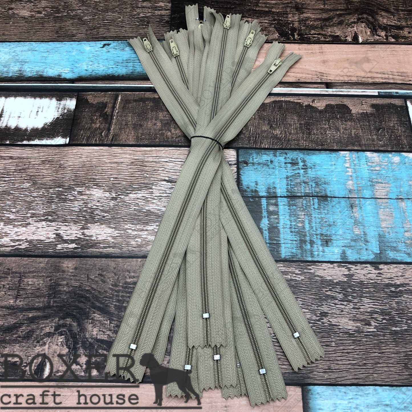 Wet Sand 12 inch Zipper 10 Pack