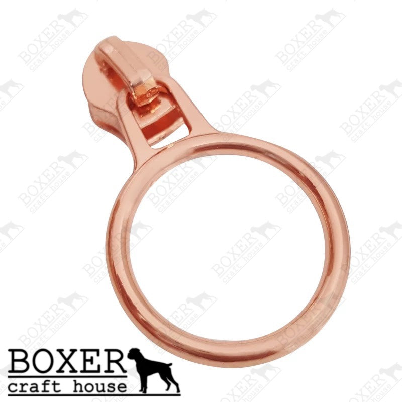 Circle #5 Zipper Pull