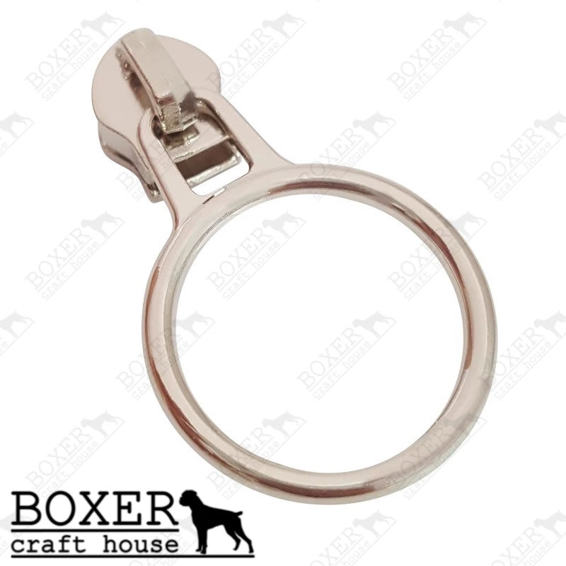 Circle #5 Zipper Pull