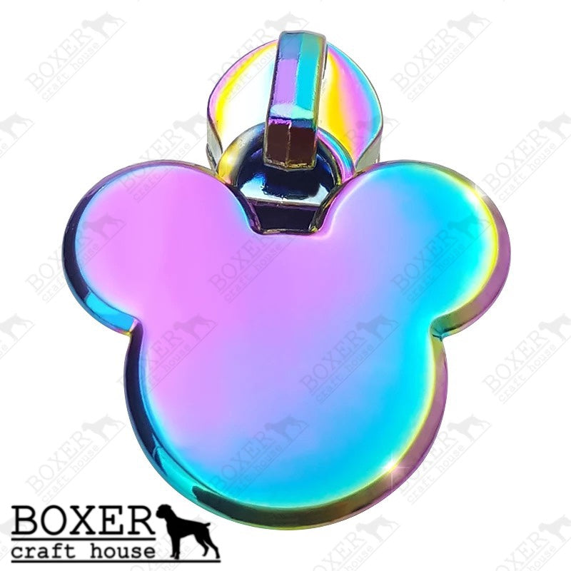 Mouse Head #5 Zipper Pull