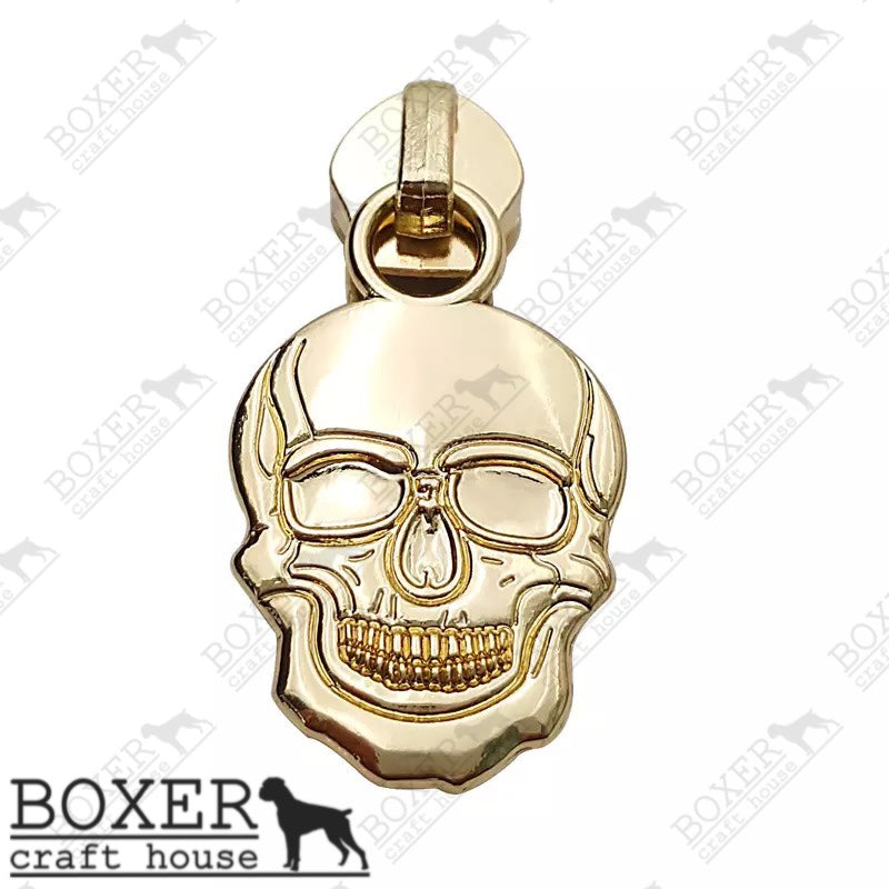 Skull #5 Zipper Pull