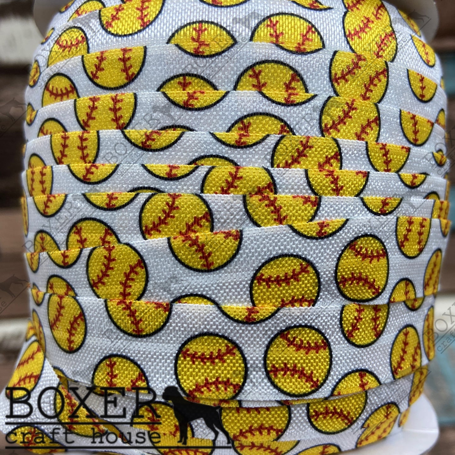 Softball Fold Over Elastic 5/8 FOE 1 Yard