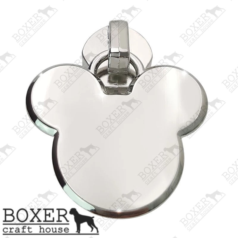 Mouse Head #5 Zipper Pull