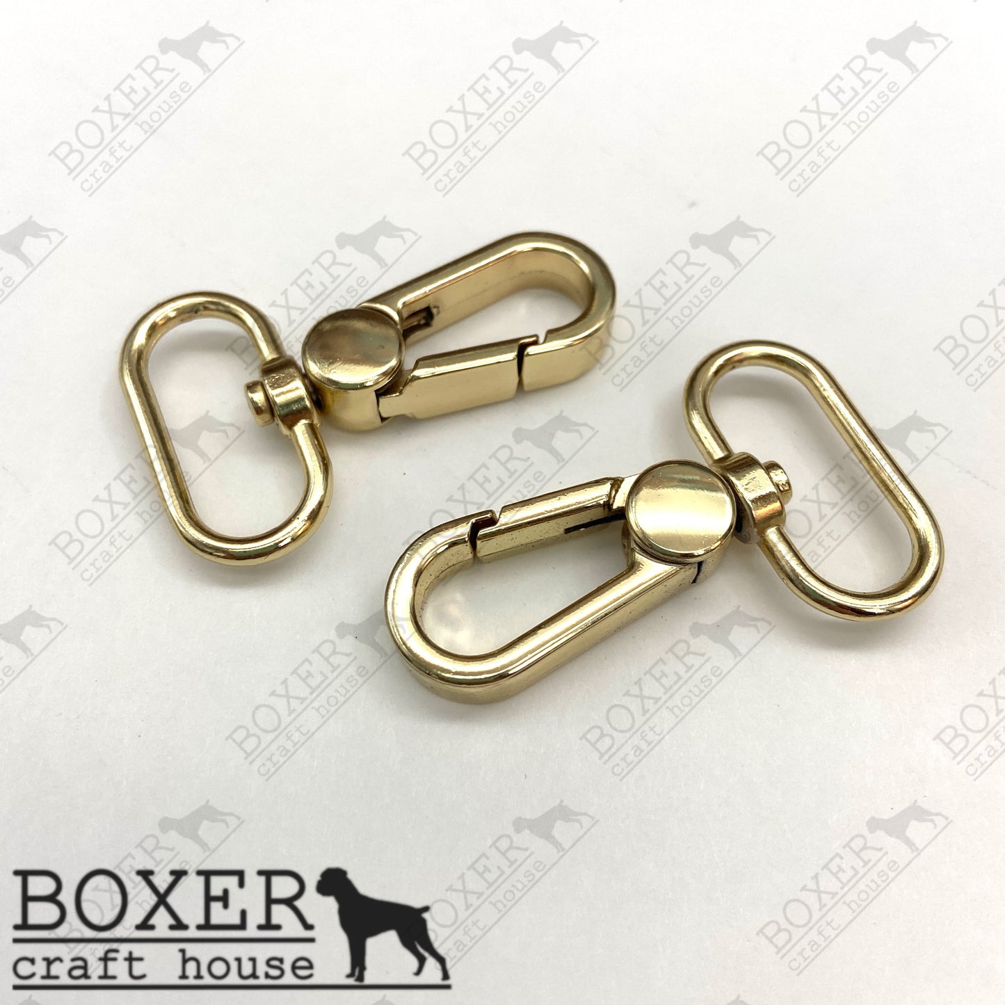 Swivel Hooks 1 inch Flat Profile - Gold 2pc