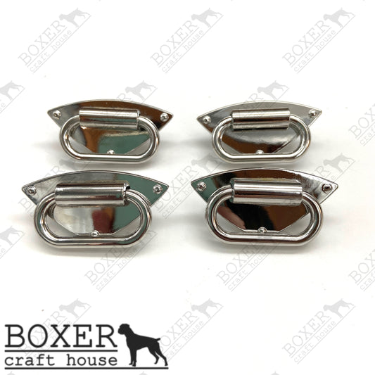 Strap Anchor - Silver 4pc