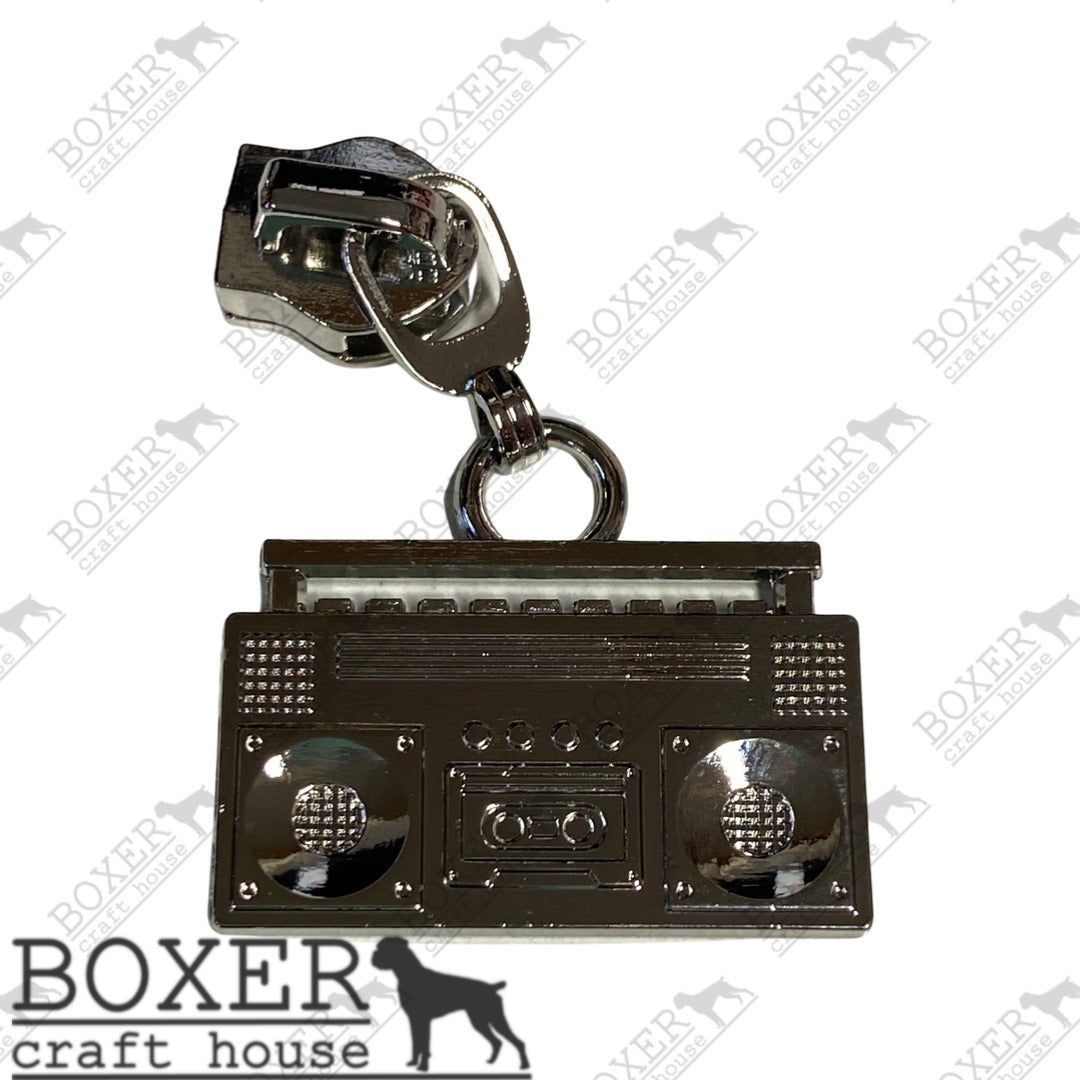 Boombox #5 Zipper Pull