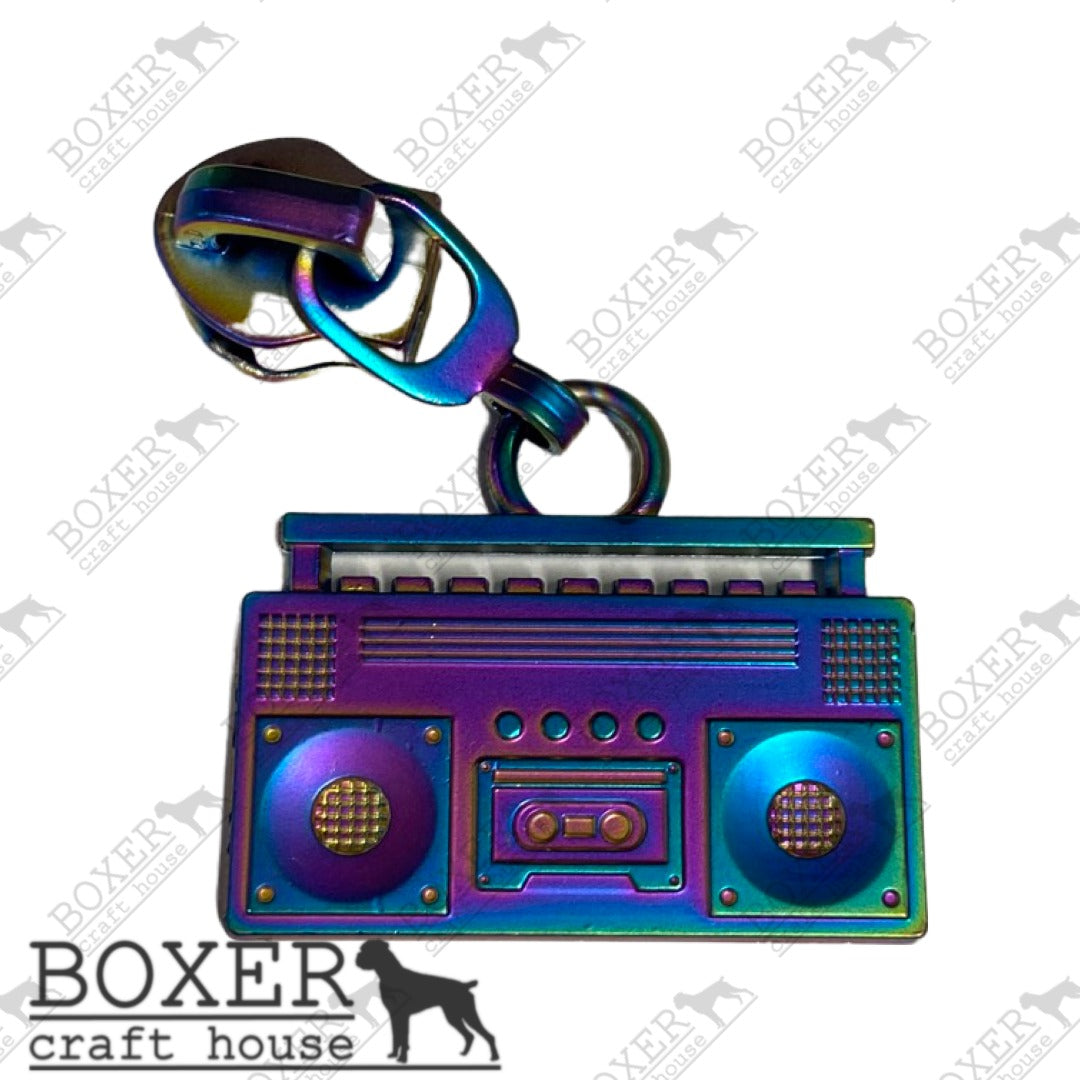 Boombox #5 Zipper Pull
