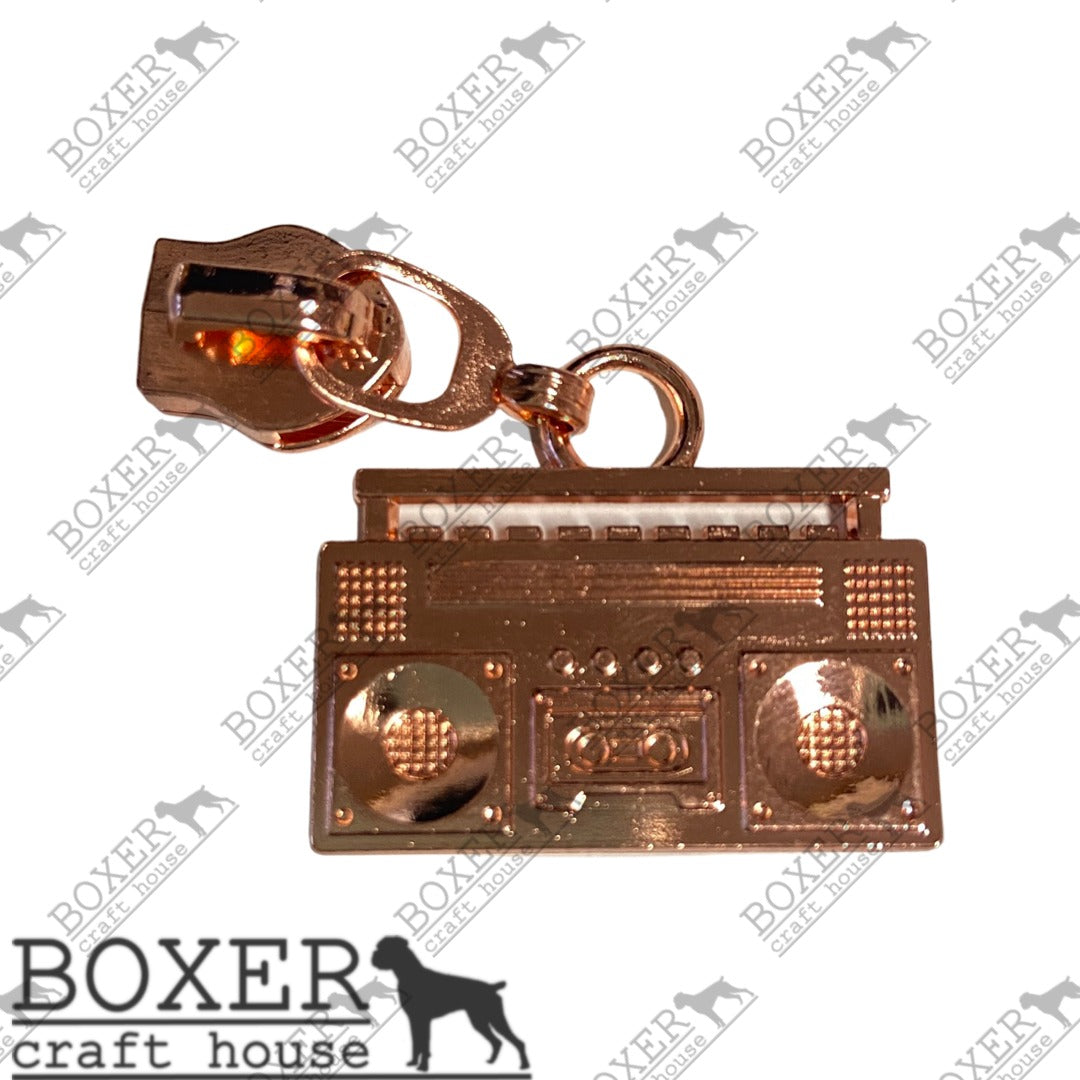 Boombox #5 Zipper Pull