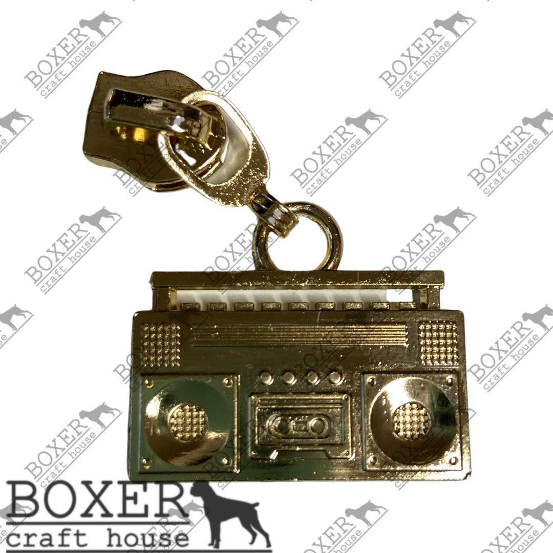 Boombox #5 Zipper Pull