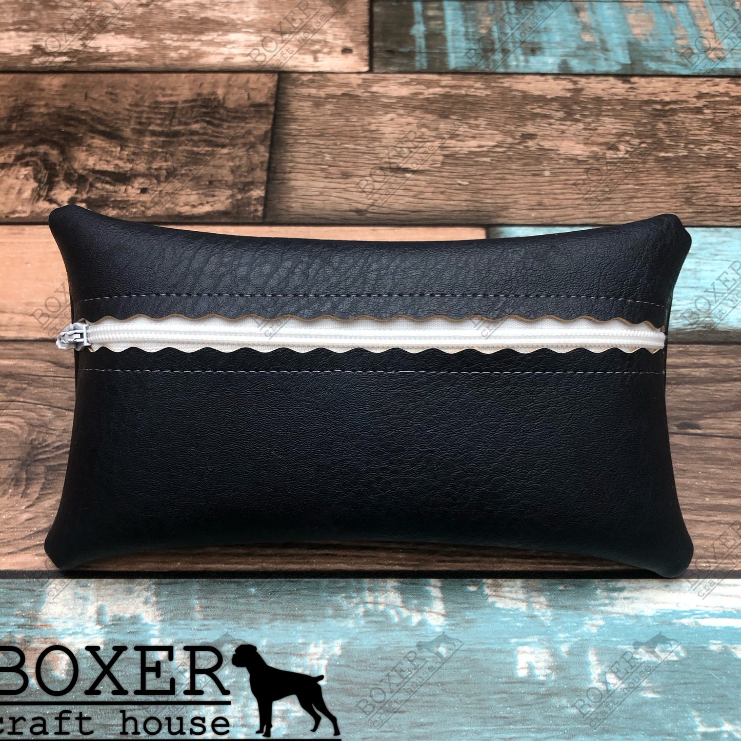 Midnight Blue Faux Leather
