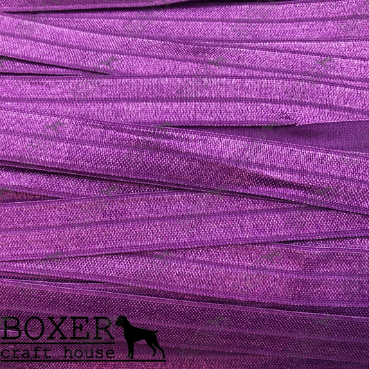 Purple FOE 5/8 Fold Over Elastic 5/8 1 Yard