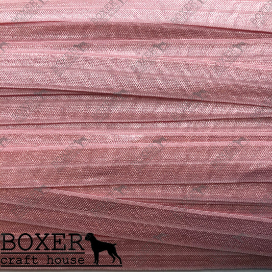 Light Pink Fold Over Elastic 5/8 FOE 1 Yard