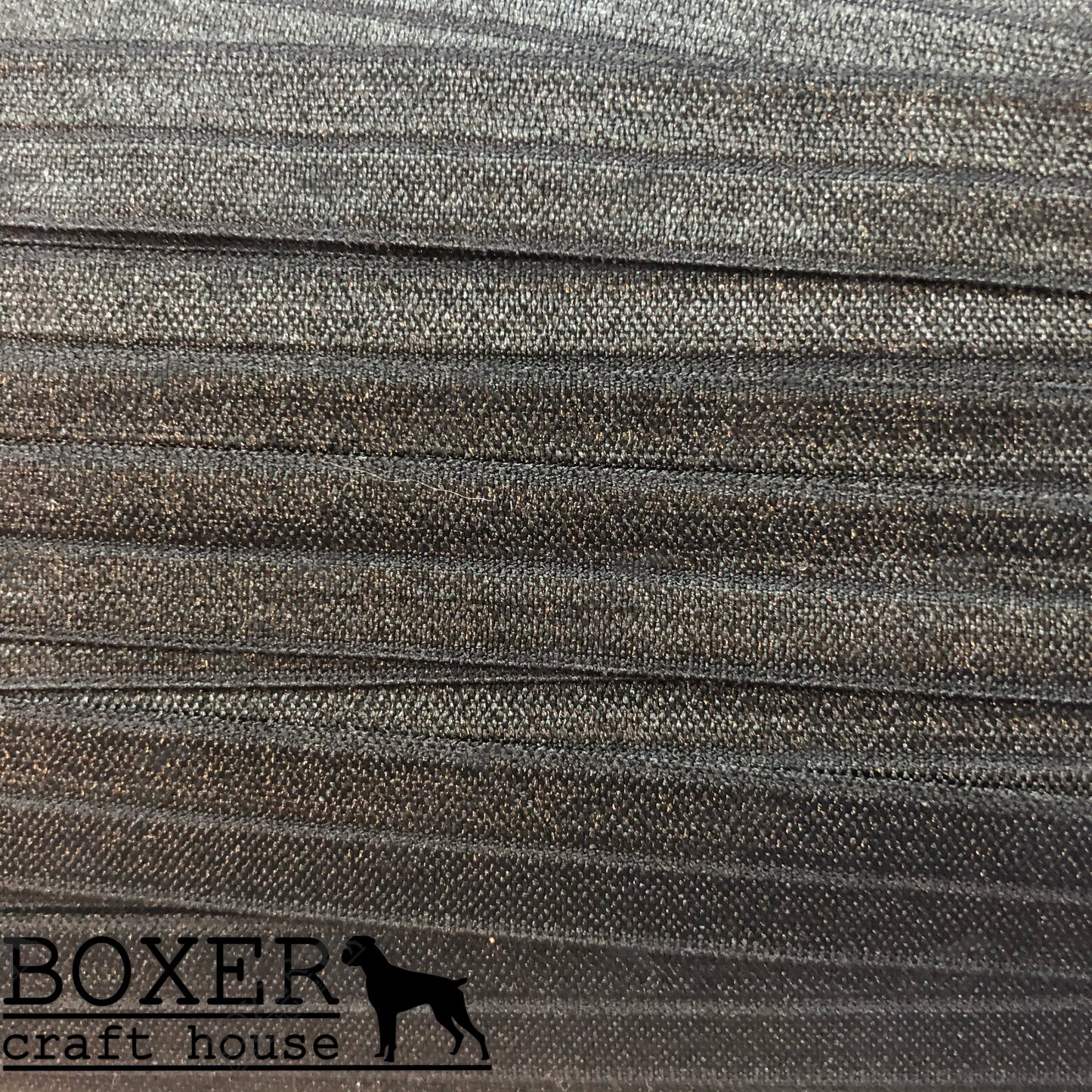 Black Fold Over Elastic 5/8 FOE 1 Yard