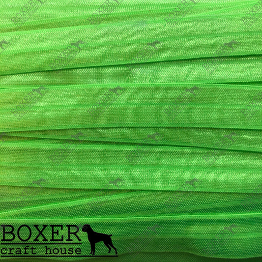 Neon Green FOE 5/8 Fold Over Elastic 1 Yard