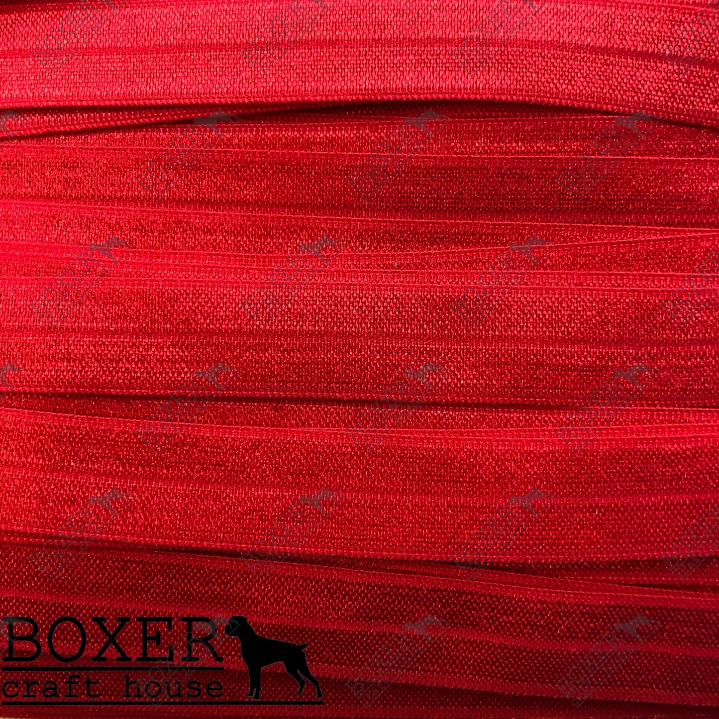Red Fold Over Elastic 5/8 FOE 1 Yard