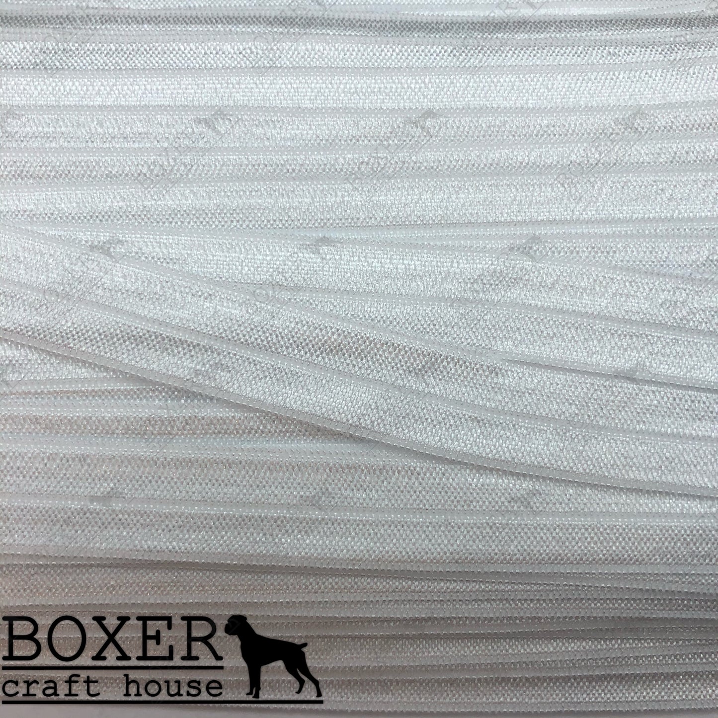 White Fold Over Elastic 5/8 FOE 1 Yard