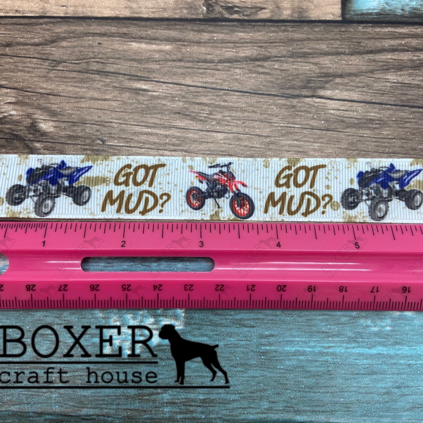 Got Mud 1 Inch Grosgrain Ribbon 1 Yard