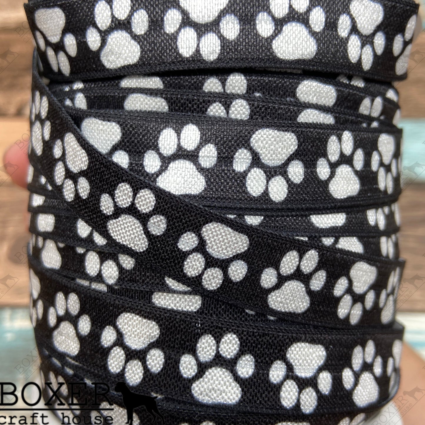 White Paw FOE 5/8 Fold Over Elastic 1 Yard