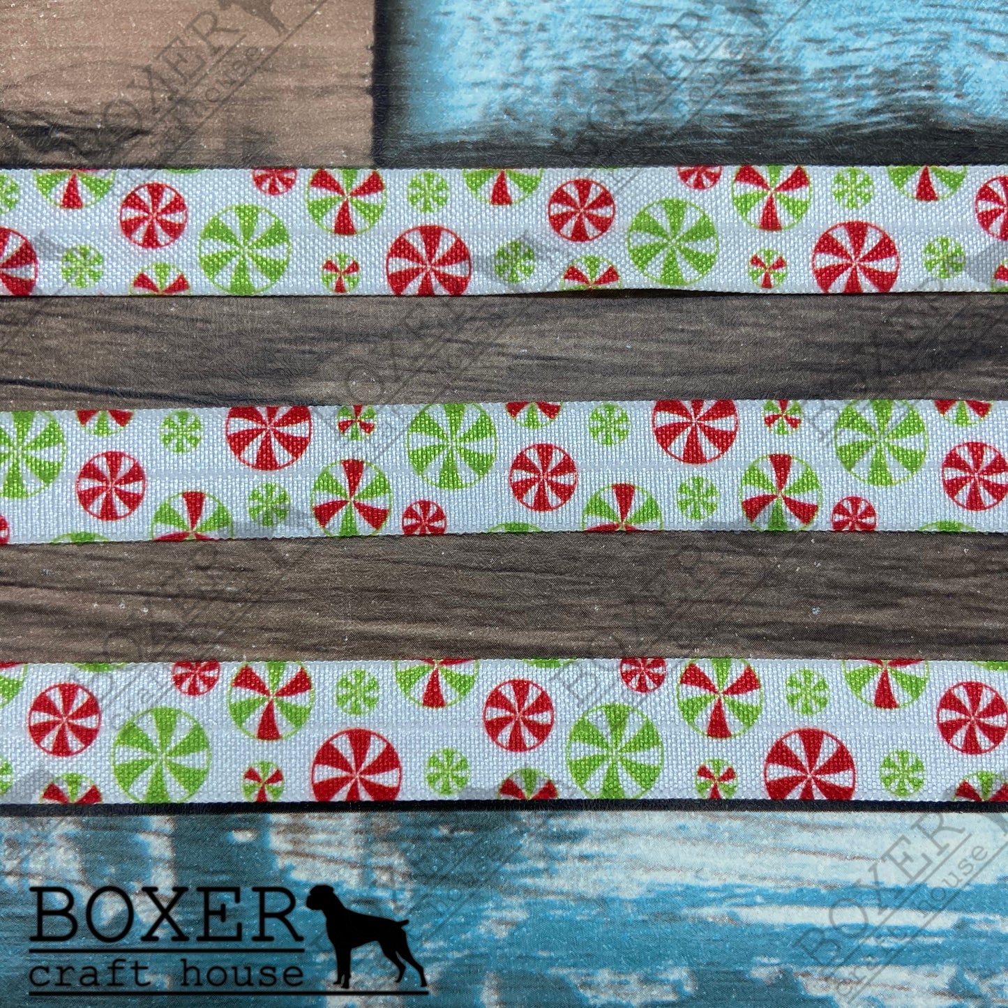 Peppermint FOE 5/8 Fold Over Elastic 1 Yard