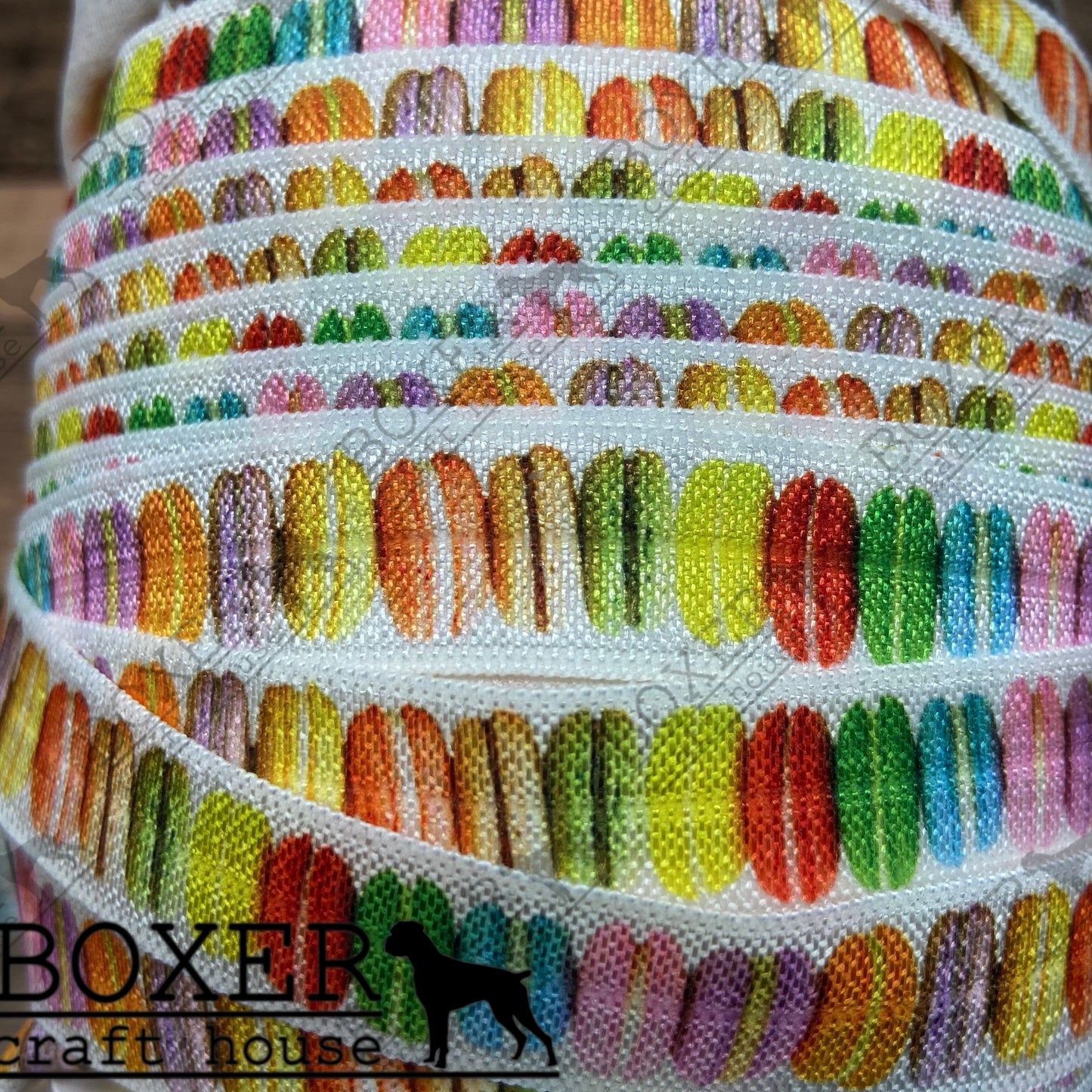 Macaroons FOE 5/8 Fold Over Elastic 1 Yard
