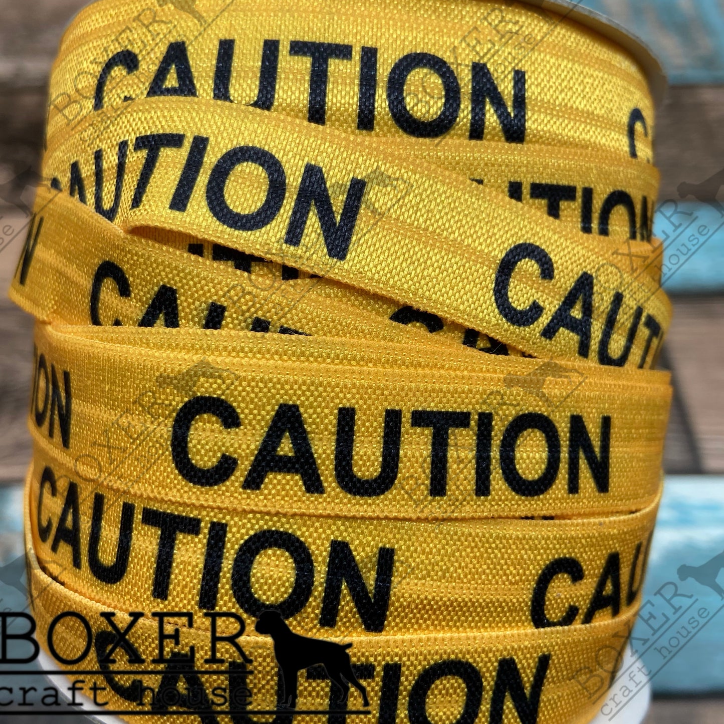 Caution FOE 5/8 Fold Over Elastic 1 Yard