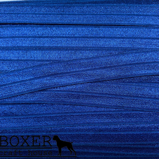Navy 5/8 Fold Over Elastic 1 Yard
