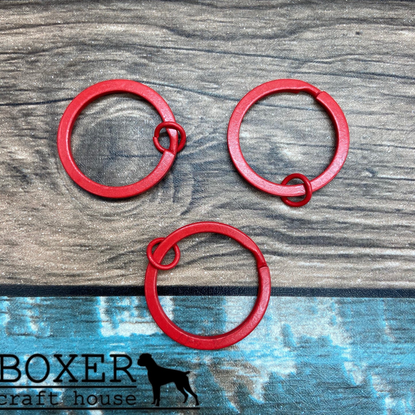 Red Split Key Ring 10 Pack